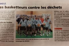 Article du Journal de Vitré sur la journée de ramassage des déchets