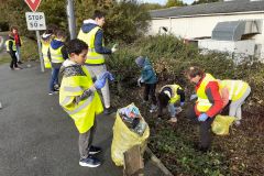 Déchets aux paniers / En action