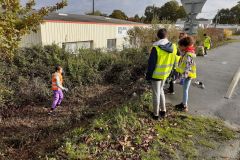 Déchets aux paniers / En action