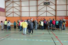 Déchets aux paniers / Salle